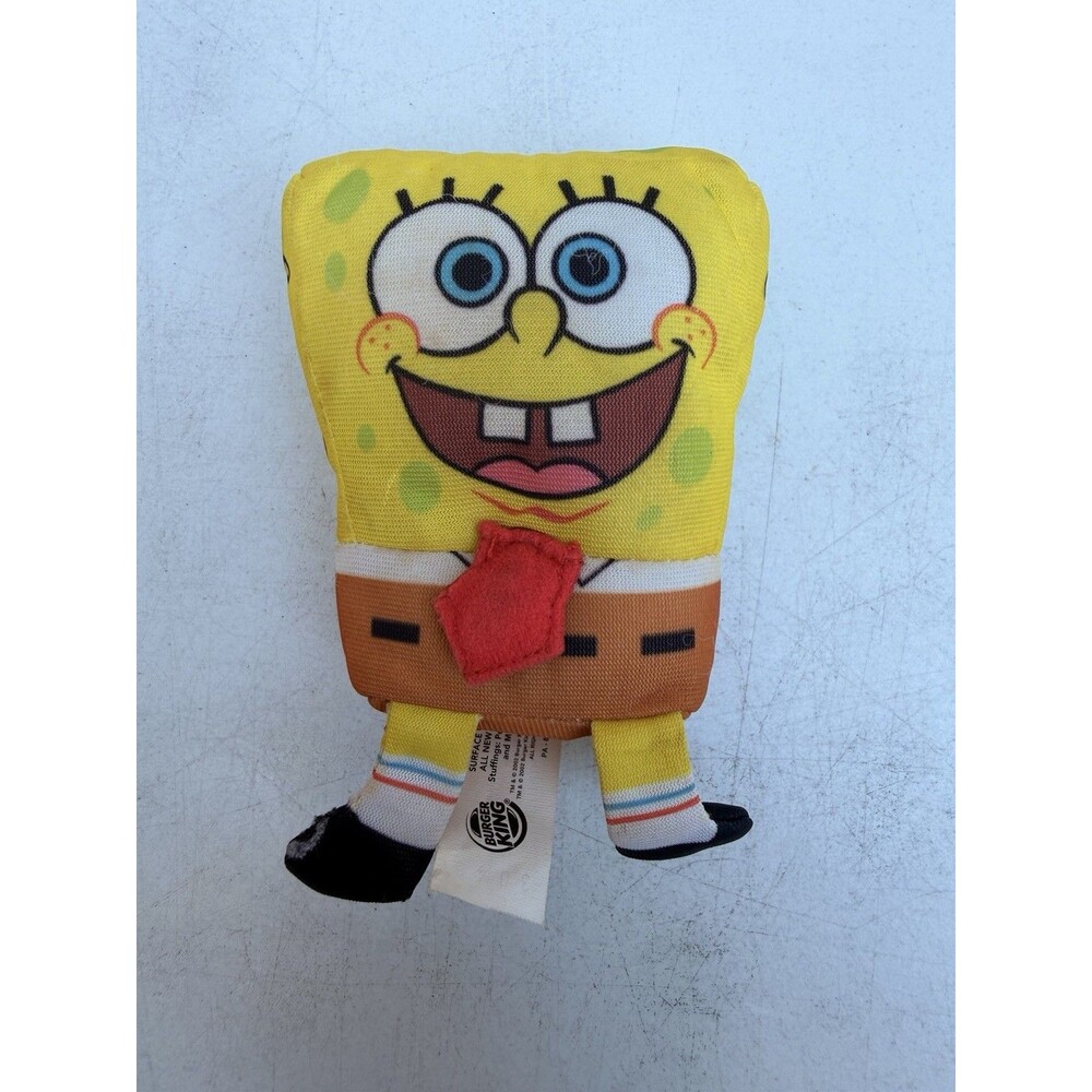 VTG SpongeBob Squarepants 5" Stuffed Plush Doll Burger King Giveaway 2002 P15